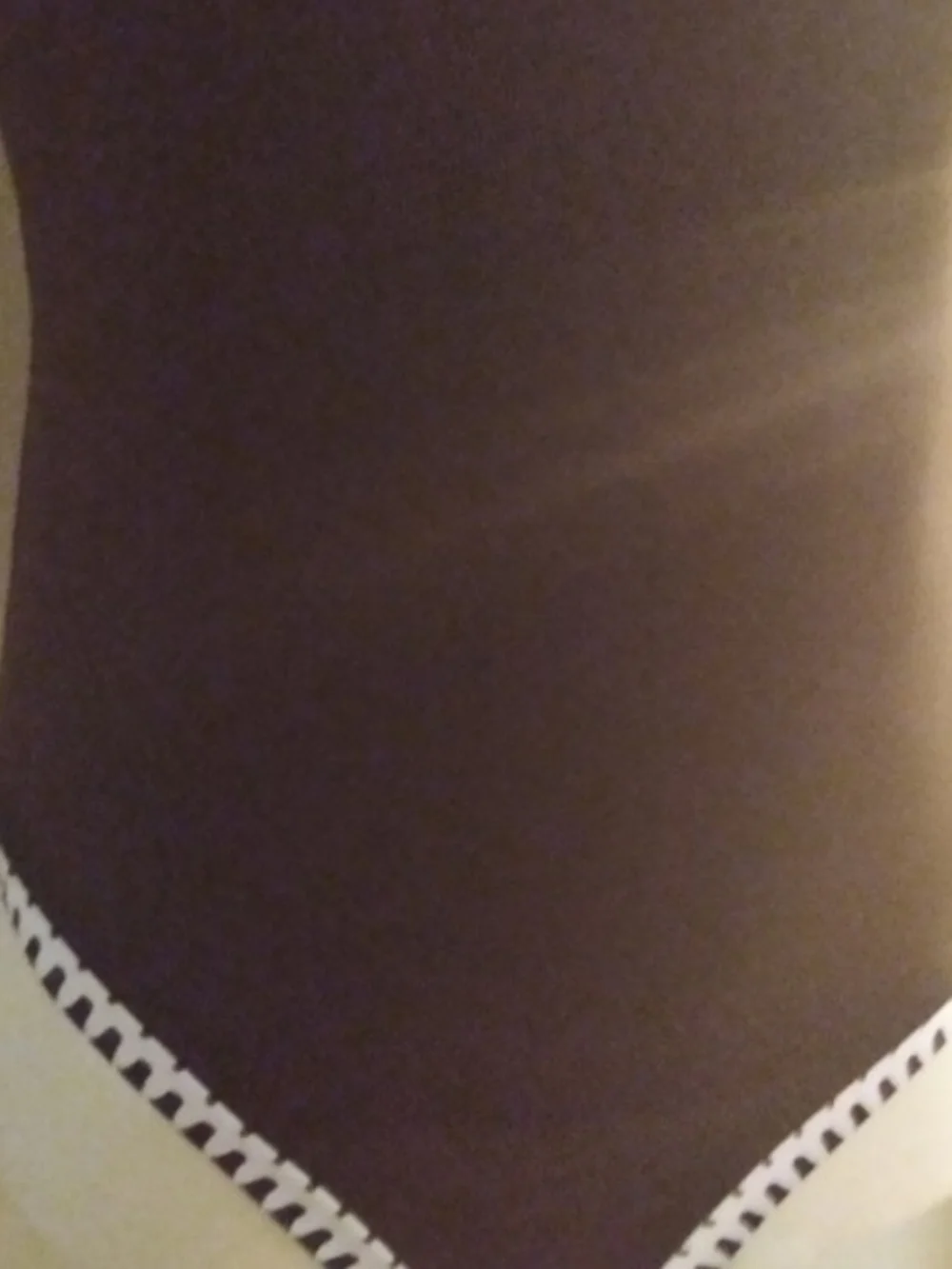 NWT Tempt Me Brown One-Piece Swimsuit with Contrast Trim Size L